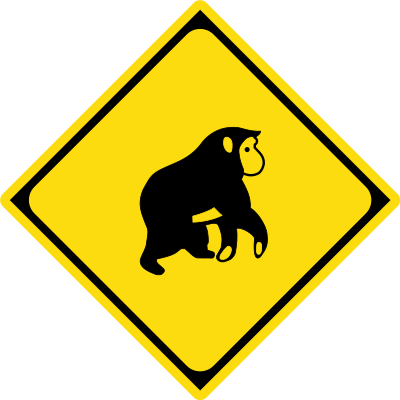 japanroadsign214 2monkey