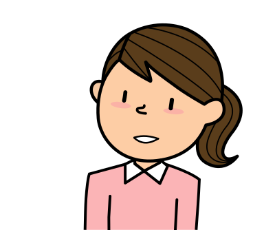 anime cartoon woman slight open mouth