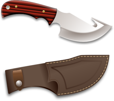 remi inconnu Hunter knife