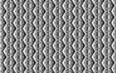 Seamless Hexagonal Diamonds Grayscale Pattern 2