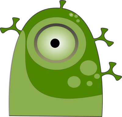 cyborg alien green