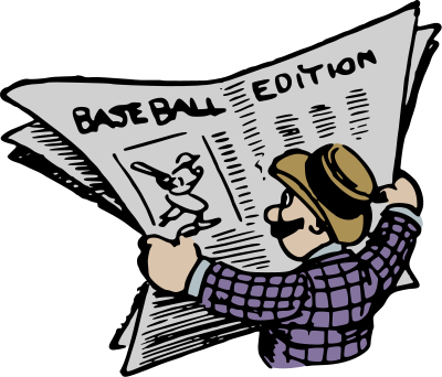 baseballnewspaperretro color