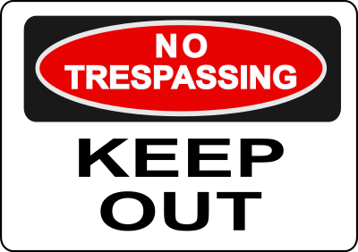 notrespassingsign