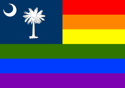 Rainbow Flag Sourth Carolina1