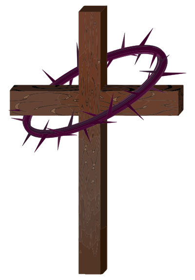 Cross With Crown Of Thorns