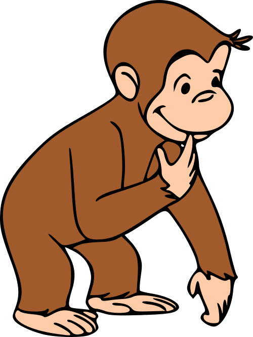 curious george thinking