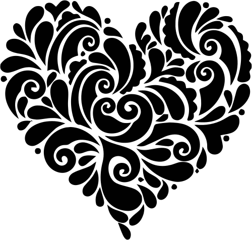 heart swirl mandala
