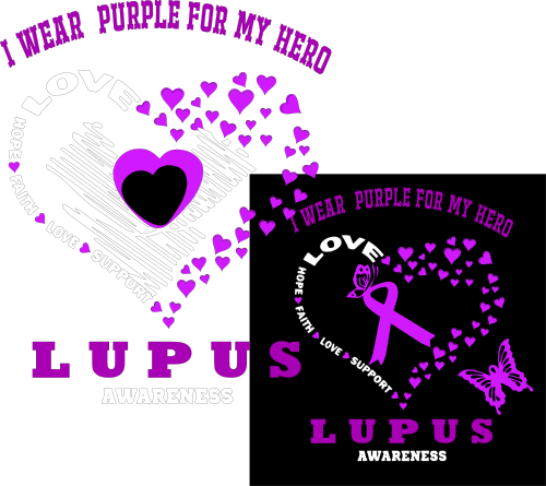 lupus awareness i wear purple