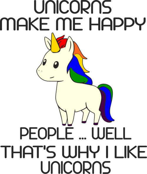 unicorns make me happy