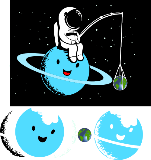uranus and earth