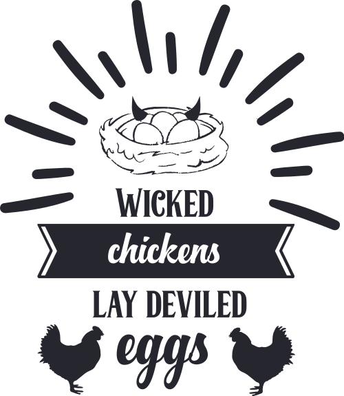 wicked chickens lay deviled eggs