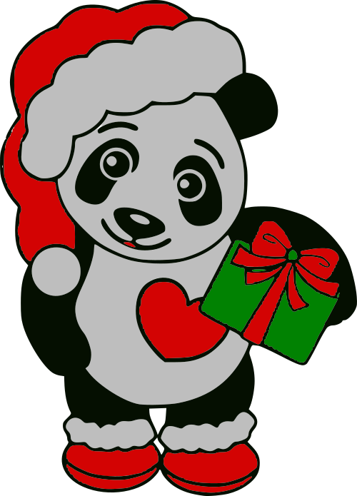 christmas panda