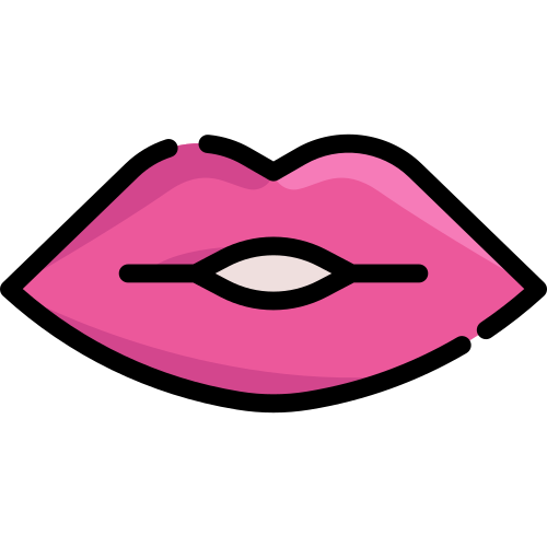 pink lips kiss