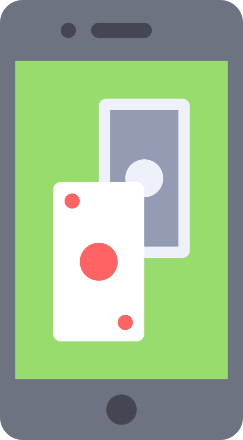 gambler playing cards