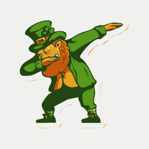 dabbing leprechaun