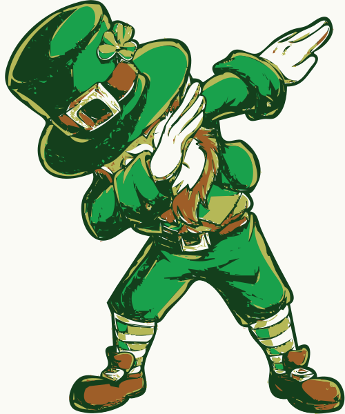 dabbing leprechaun