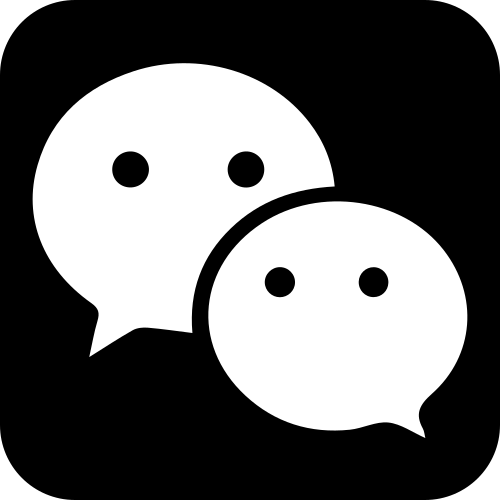 wechat black logo