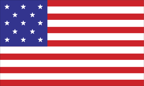 13 star united states flag