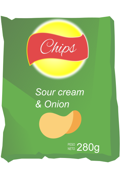 chipsbag green english