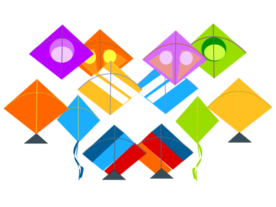 various kites
