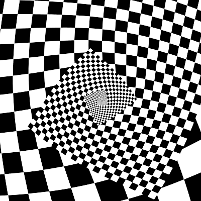 Droste Checkered Spiral