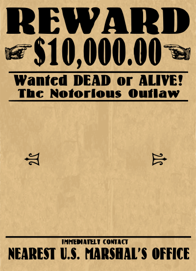 wantedposter blank