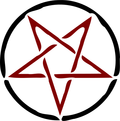 red pentagr