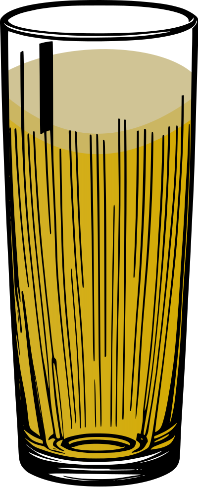beer glass full