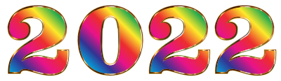 2022 typography rainbow