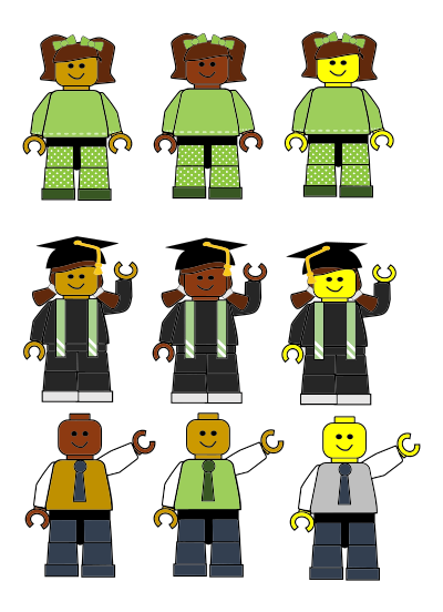 Multi Cultural Lego Figures