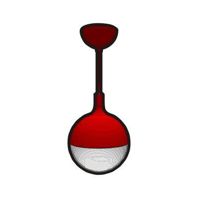 IKEA VASTER CeilingLamp RED