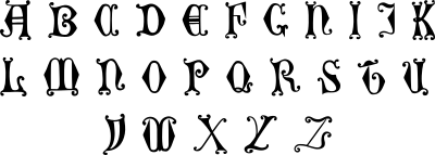 vintage english alphabet 25