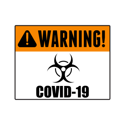 warning covid 19 sign 1
