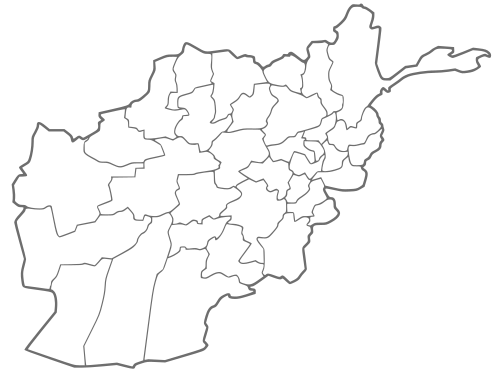 Afghanistan locator map