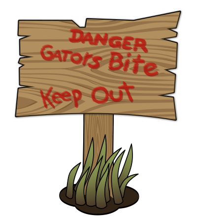 warninggatorssign