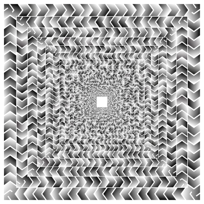 Prismatic Zig Zag Illusion Tunnel 2