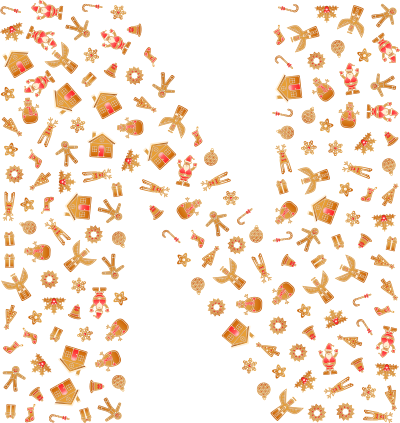 gingerbread alphabet font n