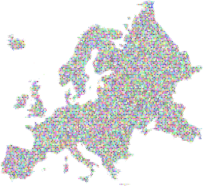 europe circles colorful