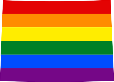 LGBT flag map of Colorado 1