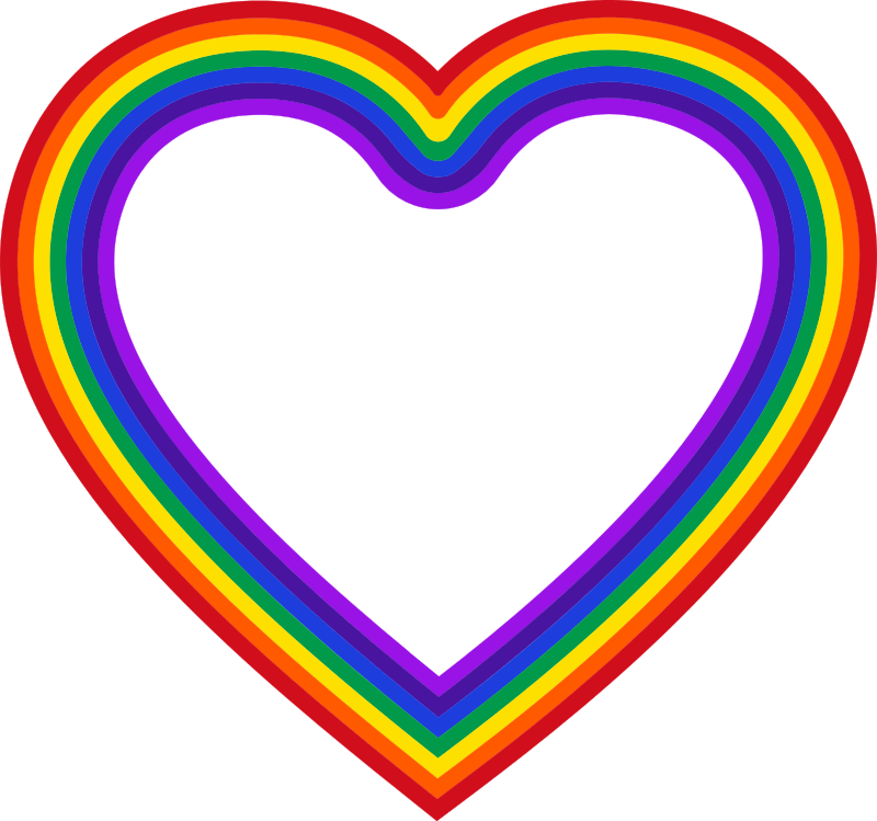 rainbow heart frame 2