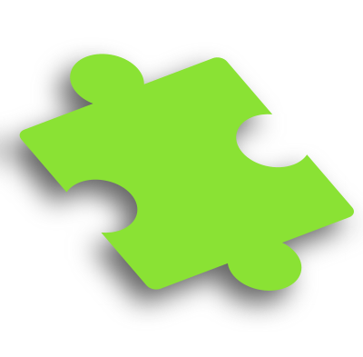 Puzzle Piece Green