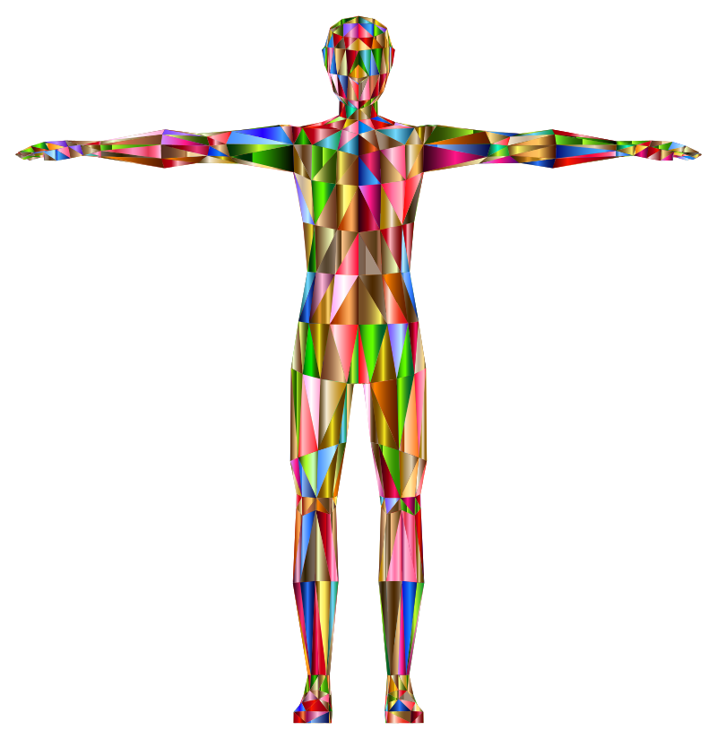 Prismatic Low Poly Human Male Variation 4