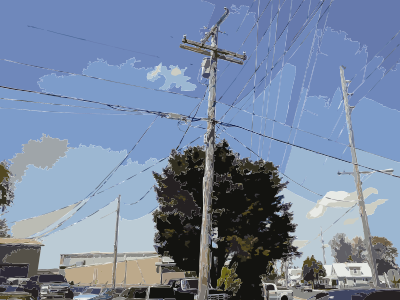 Utility Pole Vectorized 2015060921
