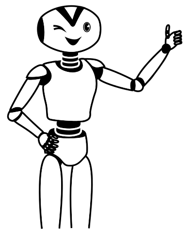 Happy Thumbs Up Robot