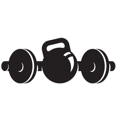 barbell weights silhouette