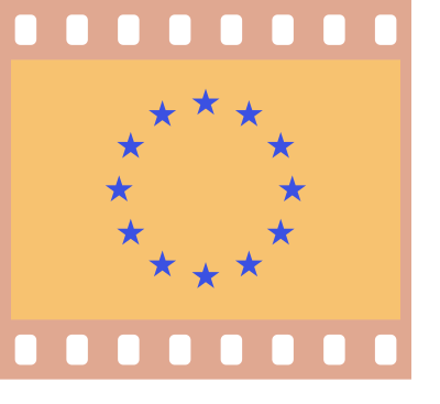 europe flag 35mm negative