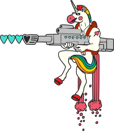machine gun unicorn