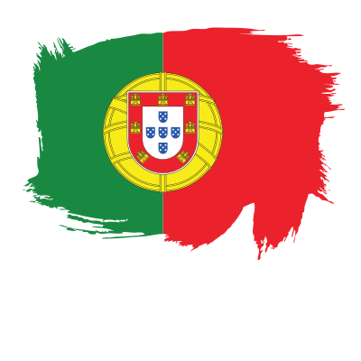 portugal flag painted 1