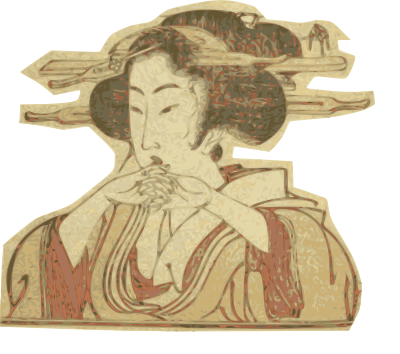 kimono lady head