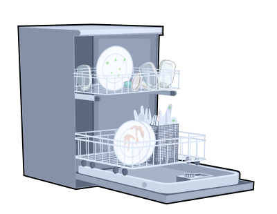 dishwasher opendoor dirty
